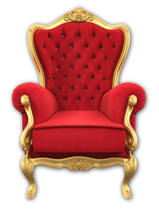 Abbildung eines roten Sessels aus Samt